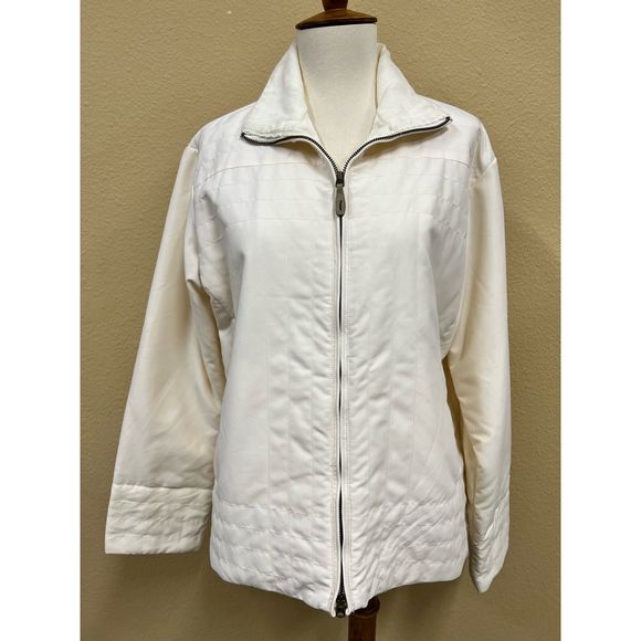 Columbia Tic Tac Shirt Jacket Snow White Size Petite L NWT Lightweight Layering - Picture 1 of 8